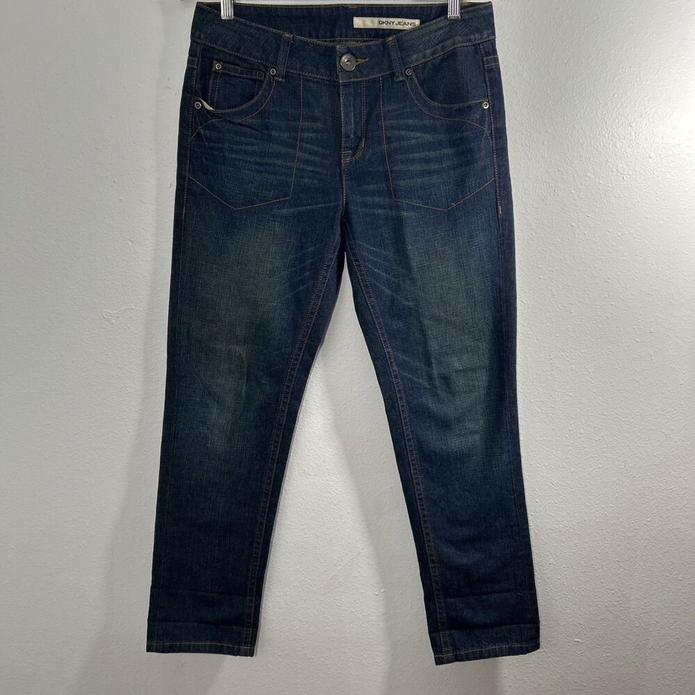 DKNY Jeans Womens 6 Mid Rise‎ Straight Denim Casual Western